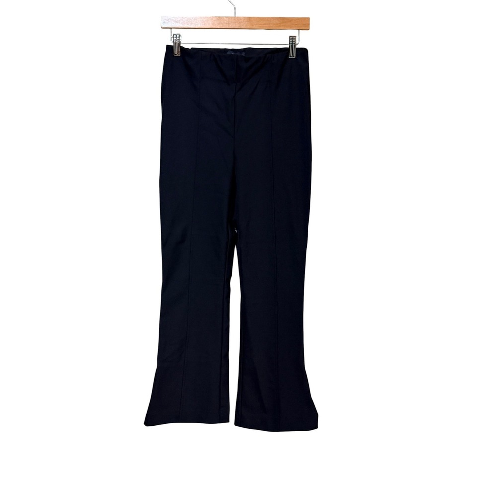 House of Harlow 1960 Black Flare Pintuck High Rise Stretch Pants Size Small